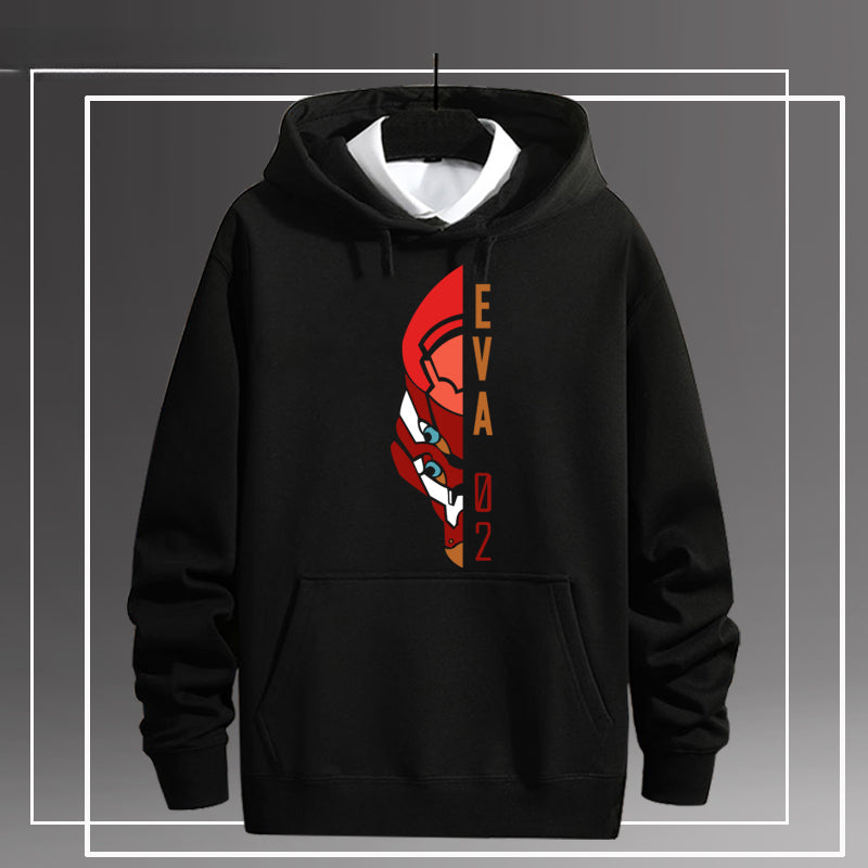 EVA-01 02 Print Men's Pullover Hoodie