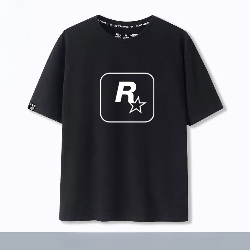 Unisex Game R Star Cotton Short Sleeve T-Shirt