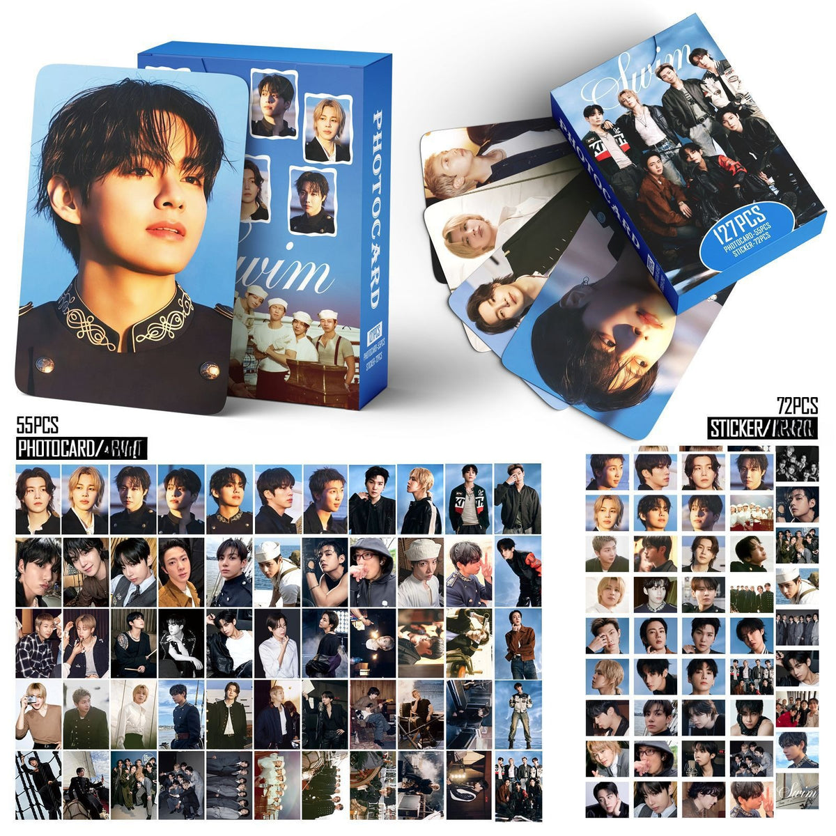 BANGTAN SWIM Photocard Stickers Collection