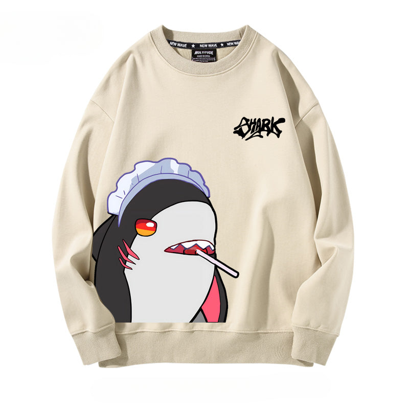 Casual Game Shark Loose Sweatshirt
