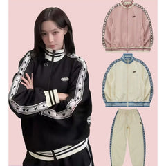Karina Same Embroidery Zip-up Sports Coat
