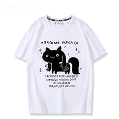 Women's Cotton Anime Short-sleeved T-shirt
