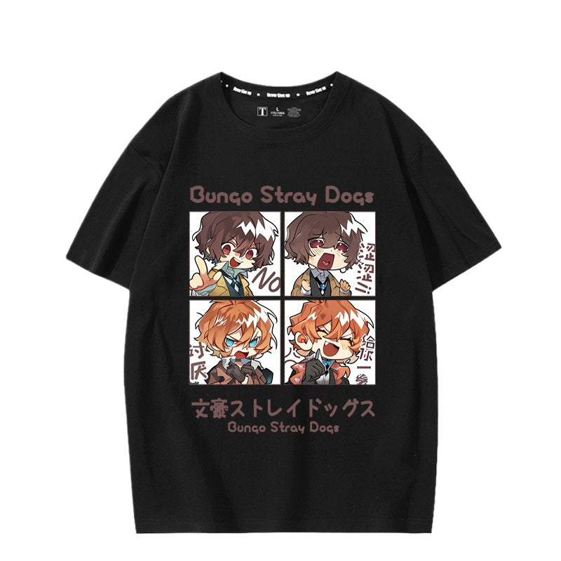 Unisex Anime Print Short-sleeved T-shirt