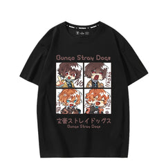 Unisex Anime Print Short-sleeved T-shirt