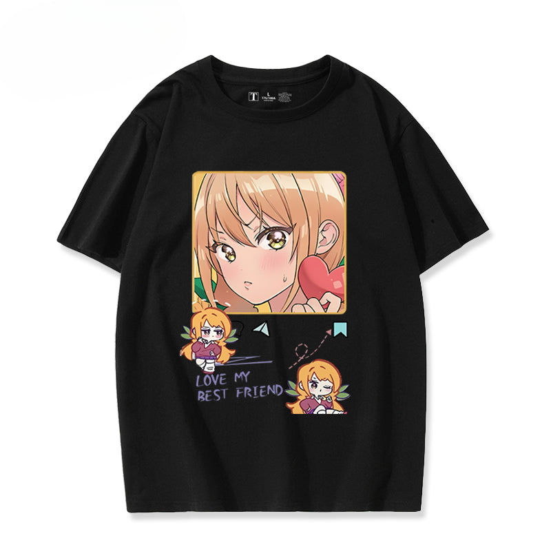 Unisex Anime Pattern Short Sleeve T-Shirt