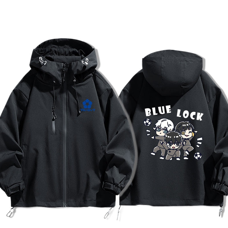 Nagi Anime Print Zipper Spring and Autumn Jacket
