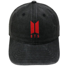 BANGTAN LOGO Embroidery Washed Cap