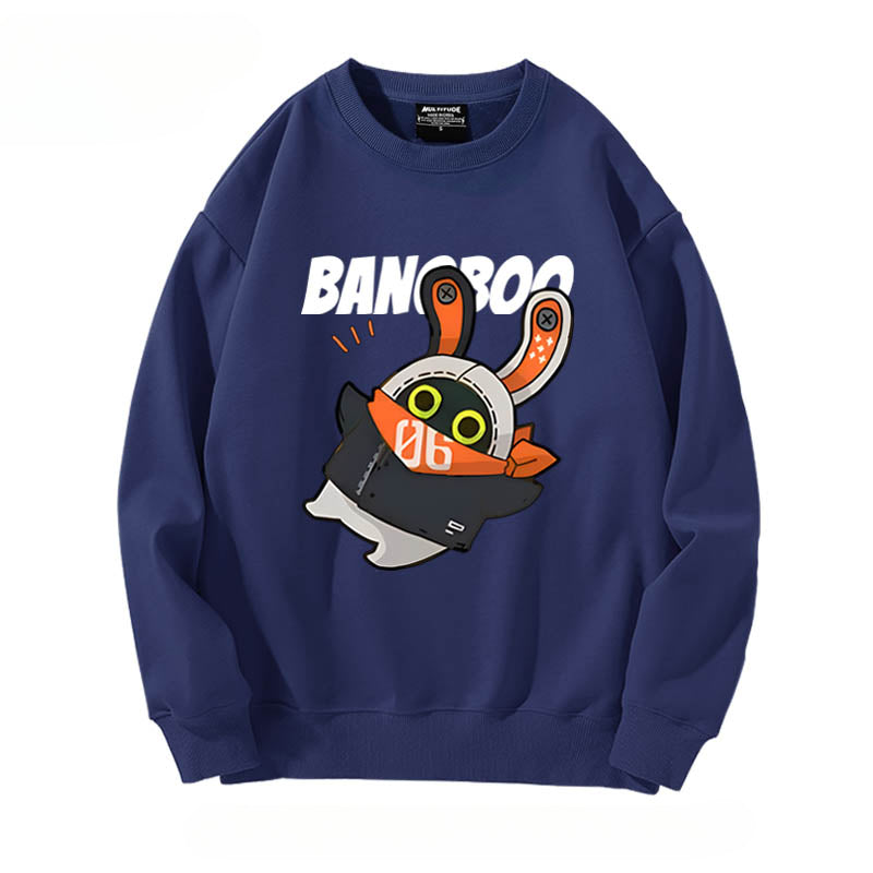 Cute Game Graphic Crew Neck Sweatshirt