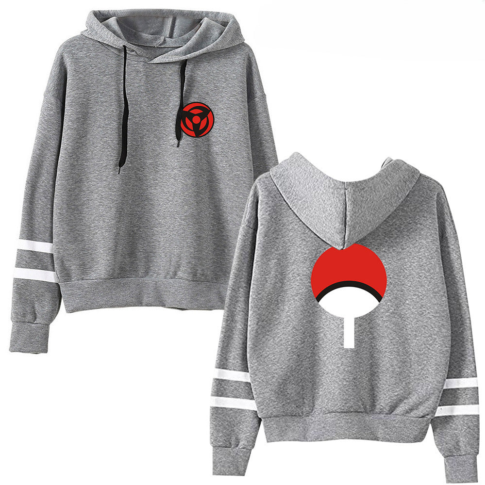 Casual Anime Logo Pullover Long-sleeved Hoodie