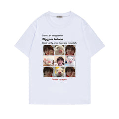 PIGGY or JUHOON Short-sleeved T-shirt