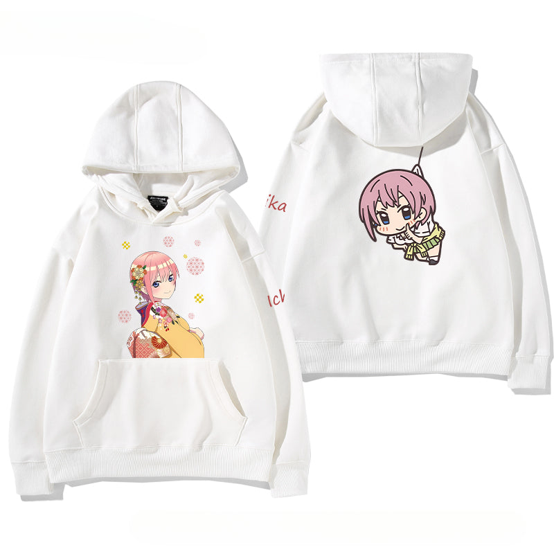 Women's Anime Nakano Print Loose Hoodie
