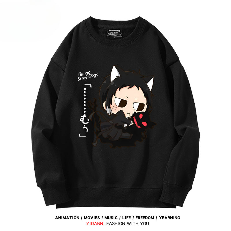 Cute Anime Printed Crew Neck Sweatshirt
