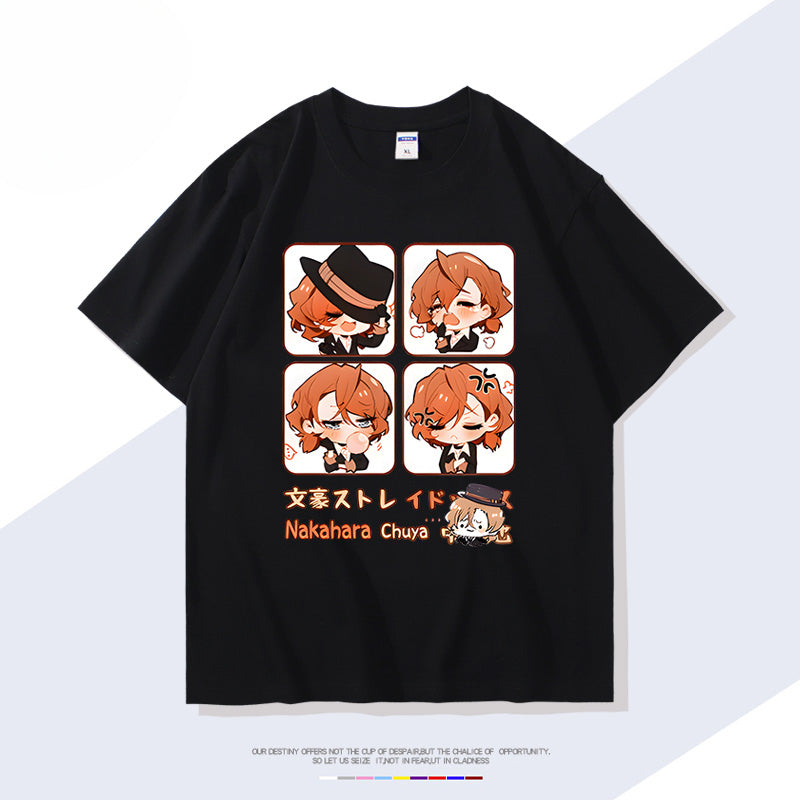 Trendy Anime Pattern Short-sleeved T-shirt