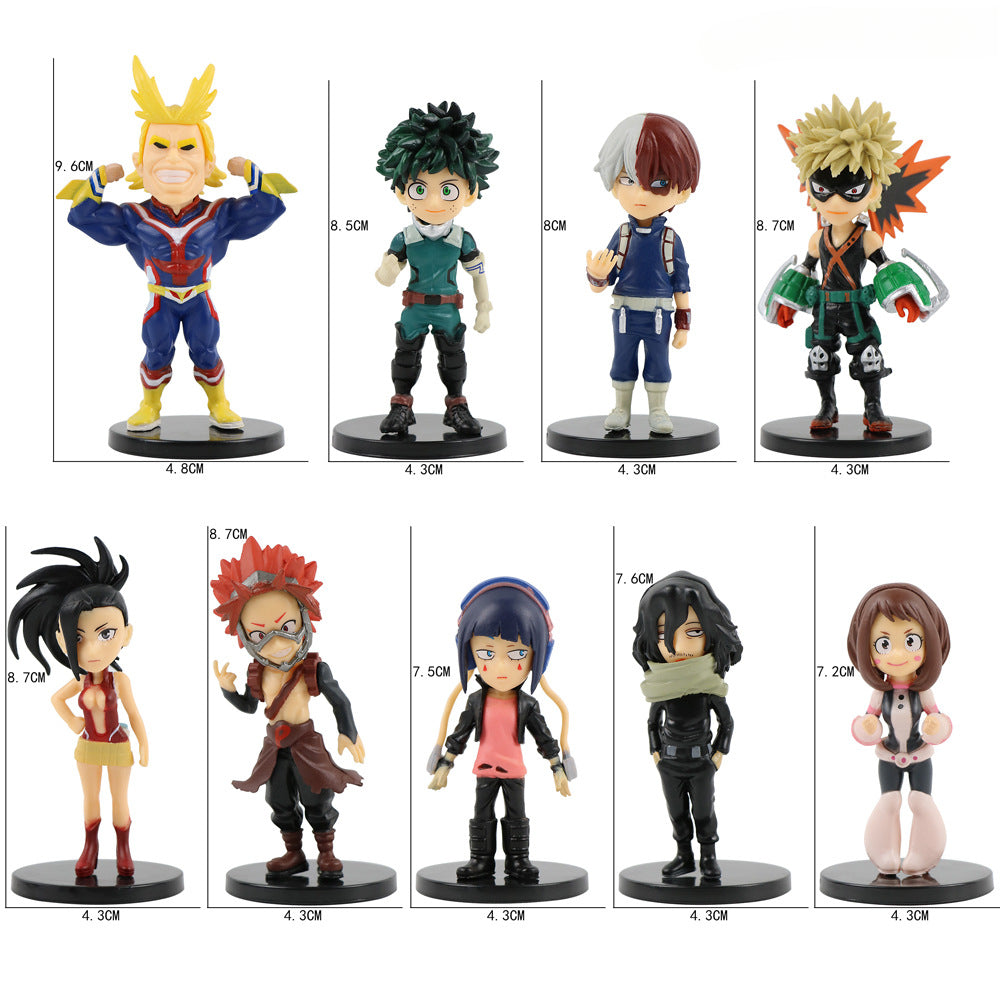 9 Anime Figures Toy