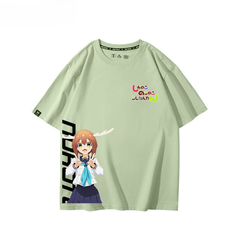 Women's Anime Cotton Short-sleeved Tee