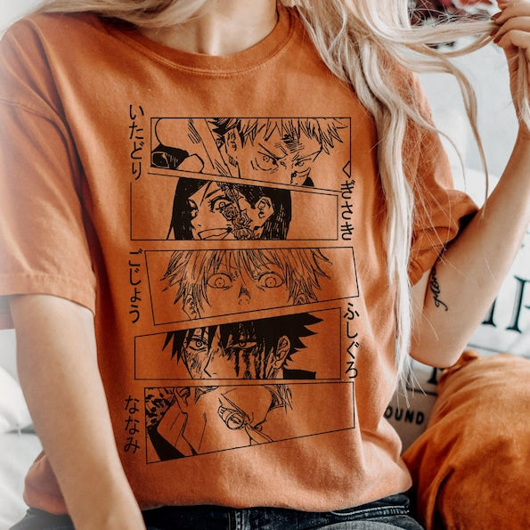 Unisex Anime Graphic Print T-shirt