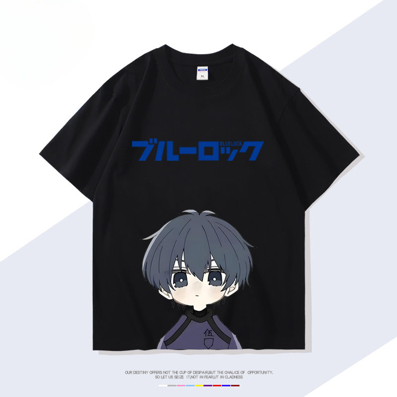 Anime Figure Print Short-sleeved T-shirt