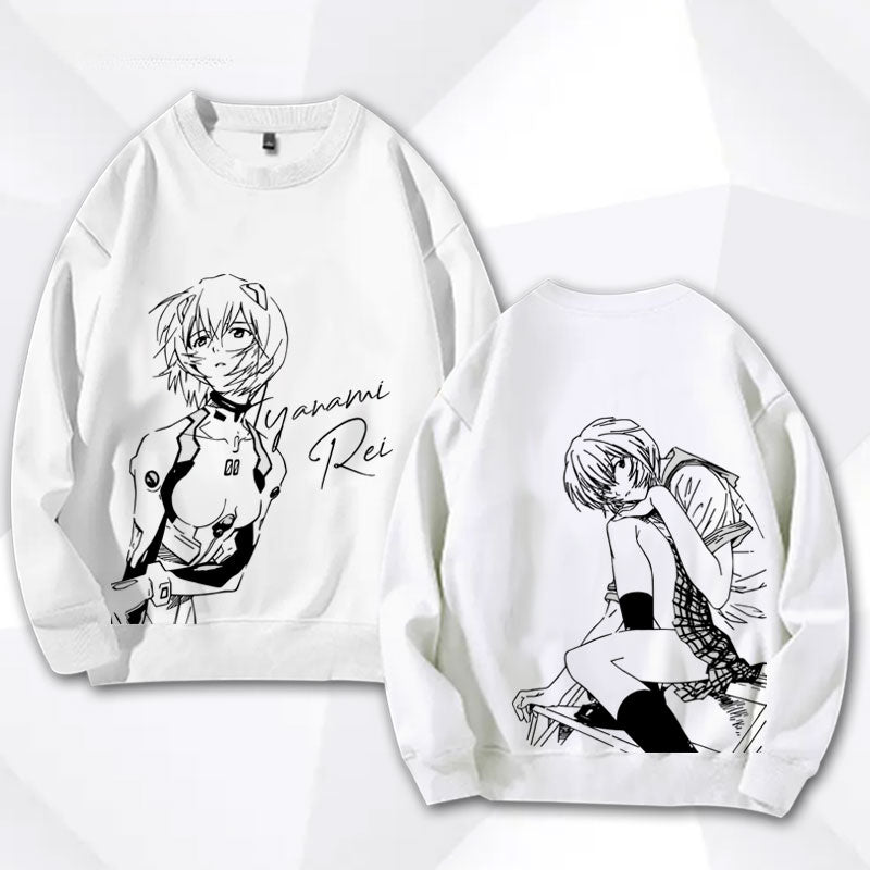 EVA Graphic Print Crew Neck Sweatshirt