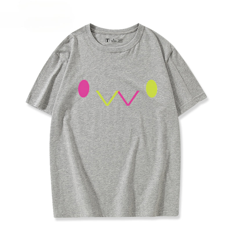 Girls' Vtuber Anime Cos Short-sleeved T-shirt