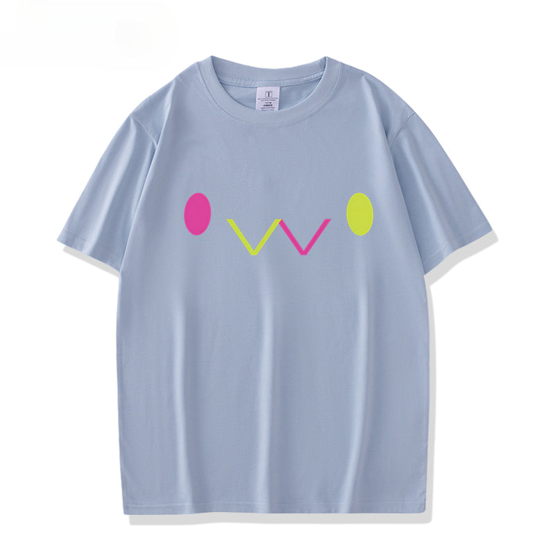 Girls' Vtuber Anime Cos Short-sleeved T-shirt