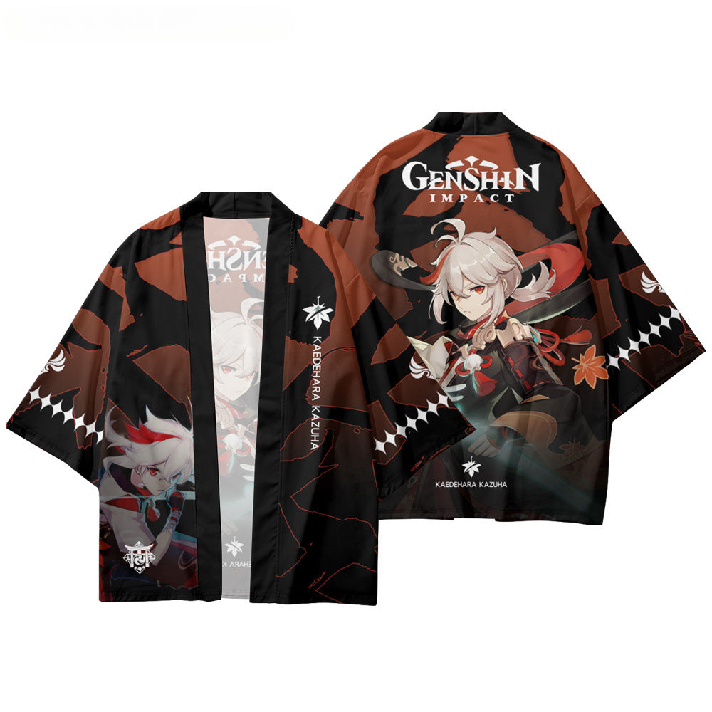 Unisex Game 3d Print Cosplay Kimono Cloak