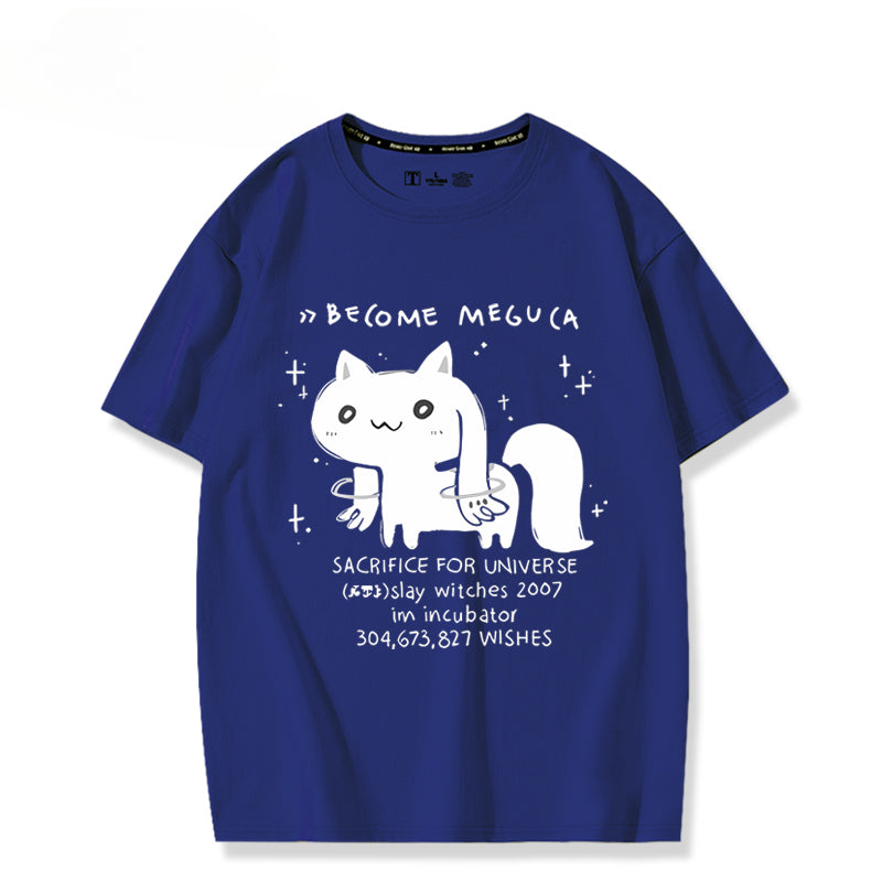 Women's Cotton Anime Short-sleeved T-shirt