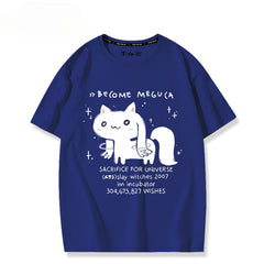 Women's Cotton Anime Short-sleeved T-shirt