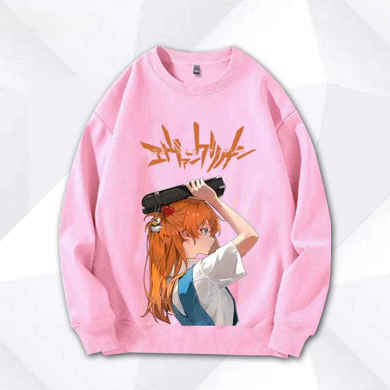 EVA Graphic Print Crew Neck Sweatshirt