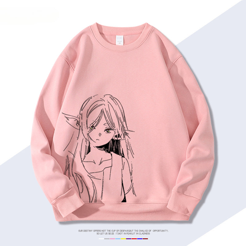 Unisex Anime Crew Neck Sweatshirt