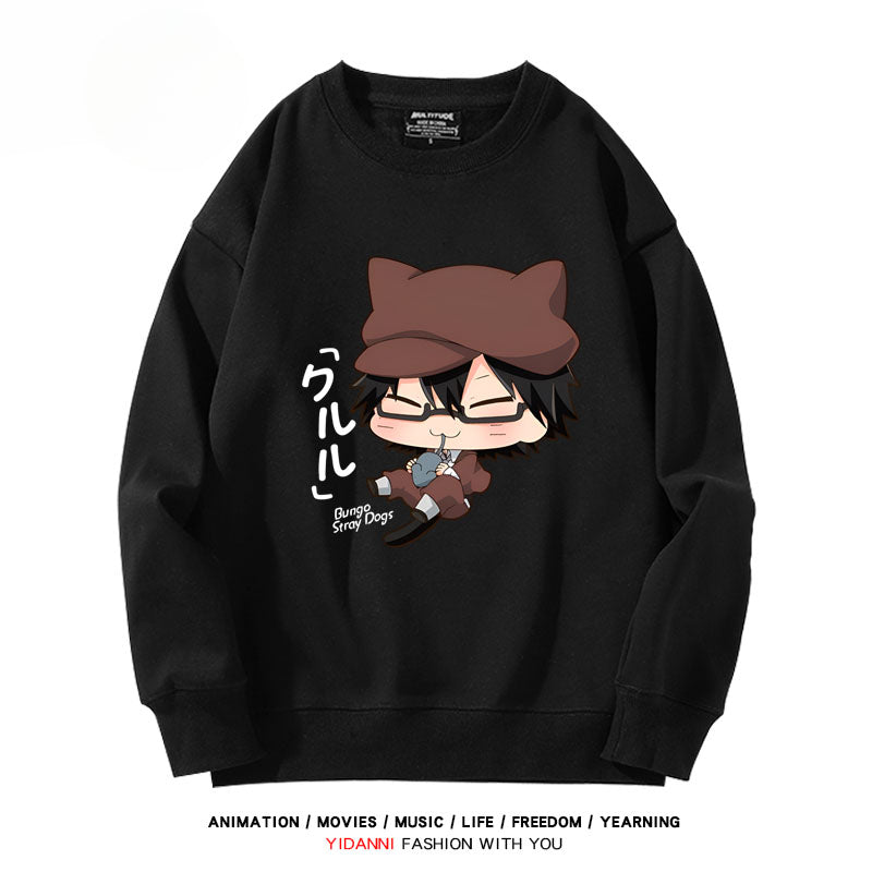 Cute Anime Printed Crew Neck Sweatshirt