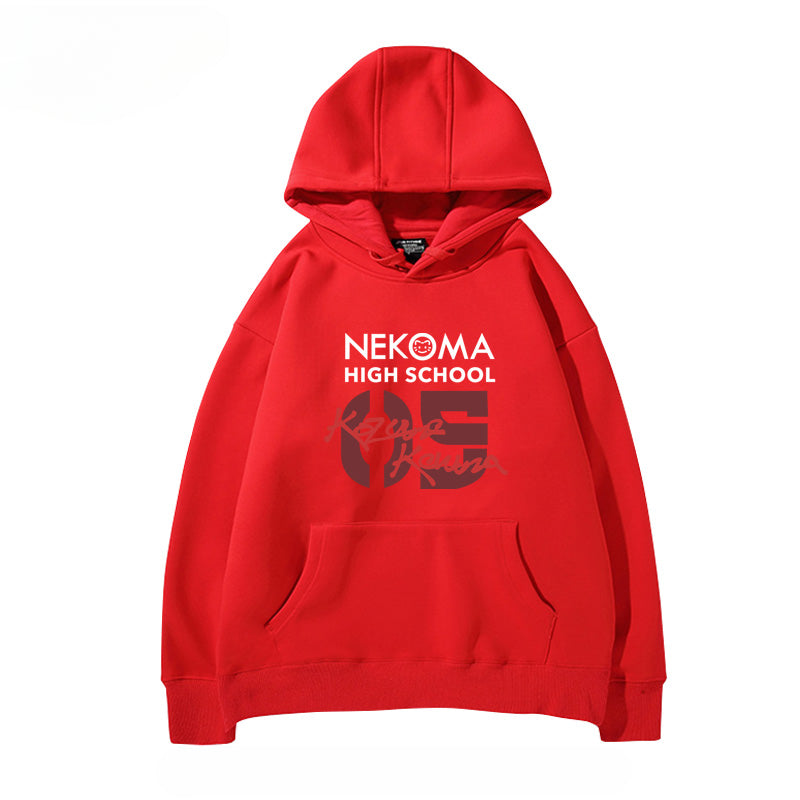 Unisex Anime Letter Cos Loose Hoodie
