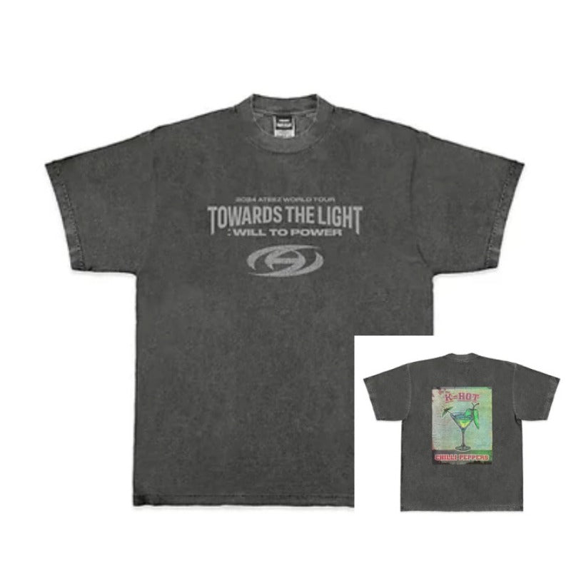 Kpop Towards The Light Print Loose T-shirt