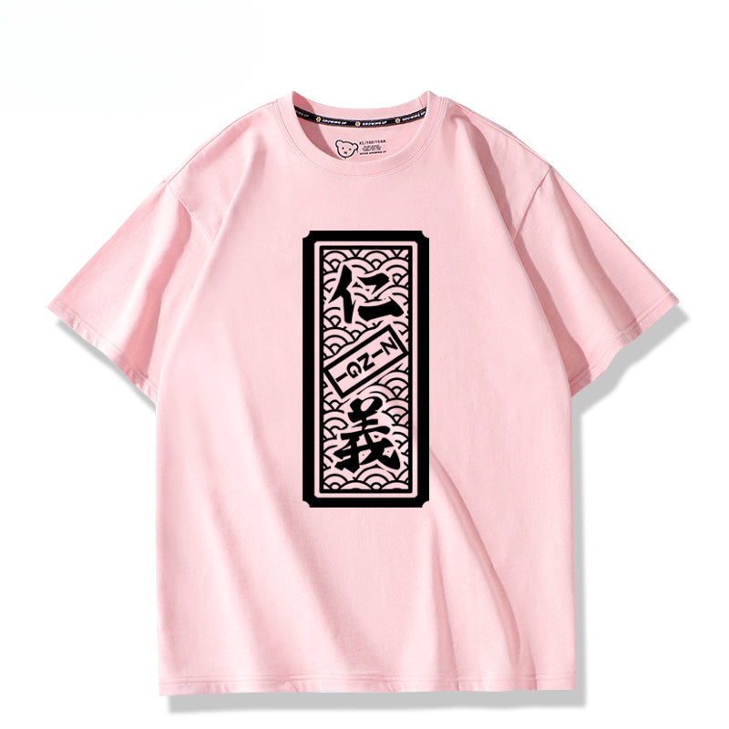 Girls Anime Cos Letter Short Sleeve T-Shirt