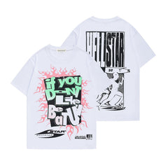 JAMES Same Graphic White Short-sleeved T-shirt