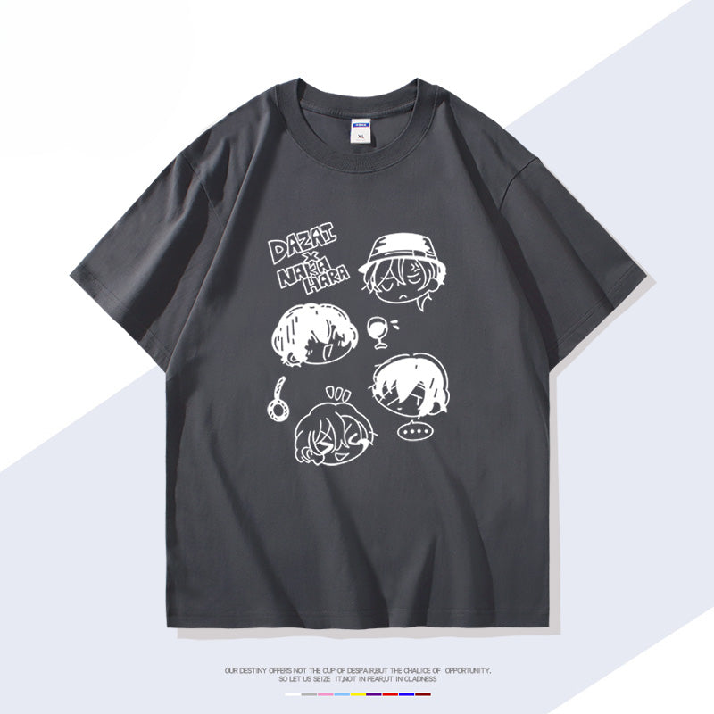 Anime Parttern Cotton Short Sleeve T-Shirt
