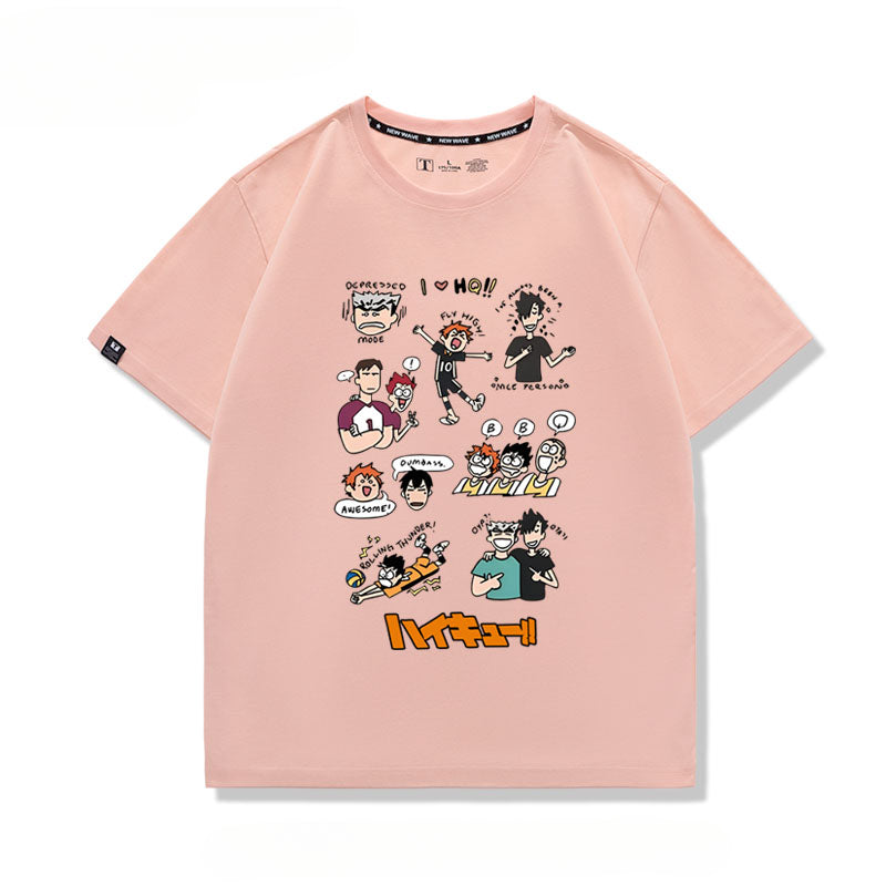Hinata Anime Loose Short Sleeve T-Shirt