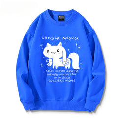 Trendy Girls Anime Crew Neck Sweatshirt