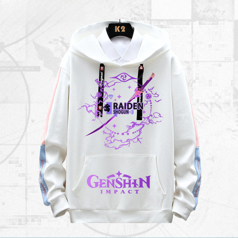 Men's Game Graphic Print Loose Hoodie