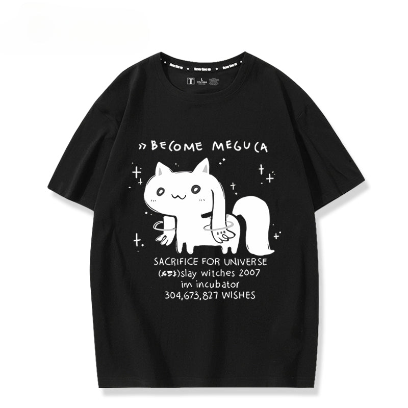 Women's Cotton Anime Short-sleeved T-shirt