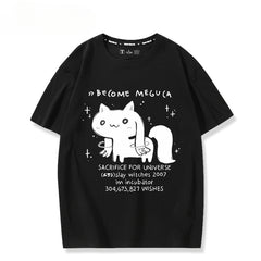 Women's Cotton Anime Short-sleeved T-shirt