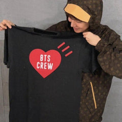BANGTAN Crew Heart Printed Tee
