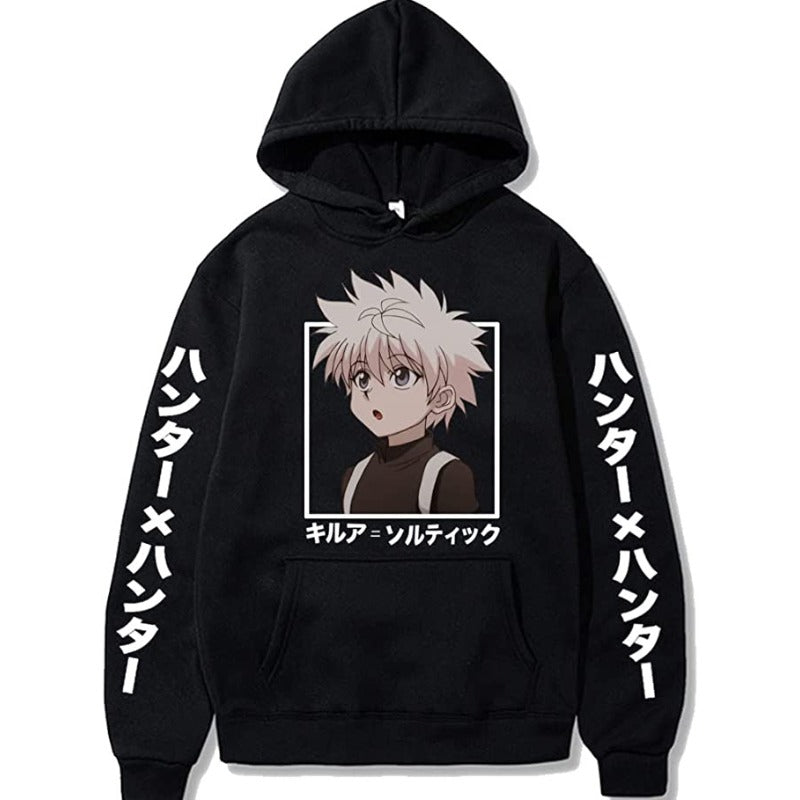 Unisex Anime Graphic Print Loose Hoodie