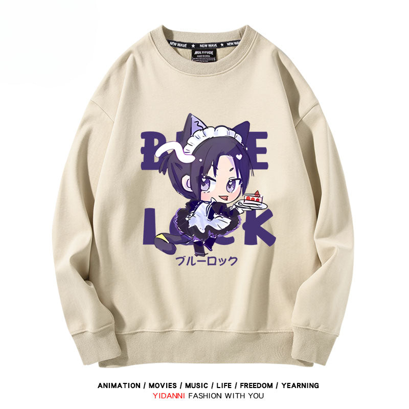 Cute Anime Pattern Crew Neck Sweatshirt