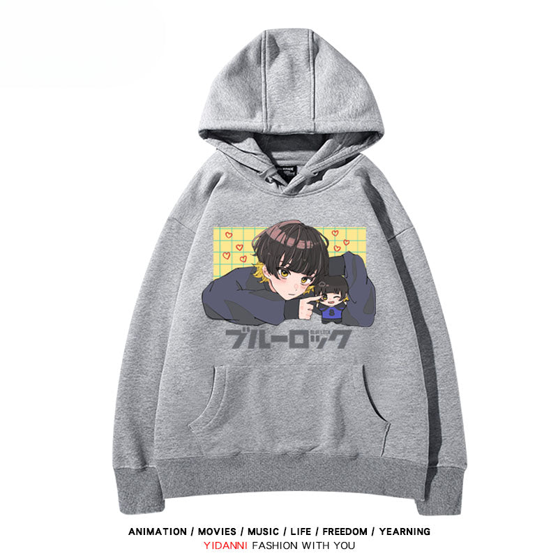 Men's and Women's Anime Printed Loose Hoodie