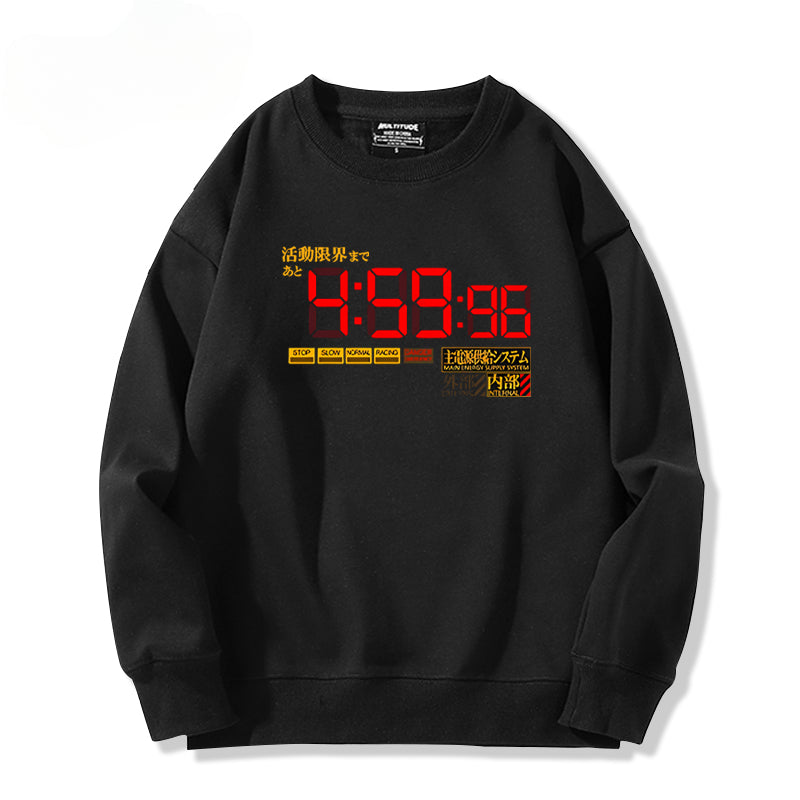 Unisex Anime EVA Crew Neck Sweatshirt