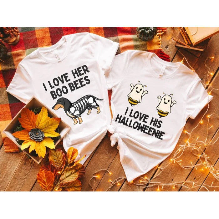 Spooky Couple Halloween Shirts