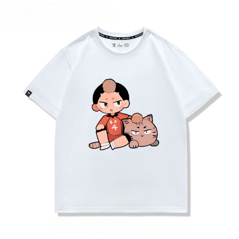 Women's Cute Anime Short-sleeved T-shirt
