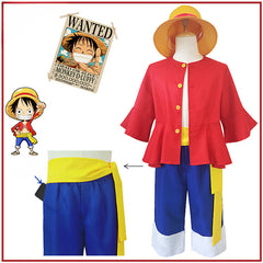 Trendy Unisex Luffy Cosplay Clothing Set