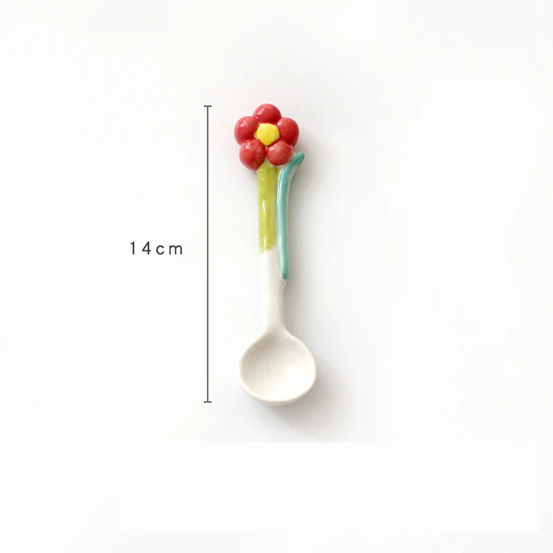 Garden Stirring Tulip & Flower Spoon Set