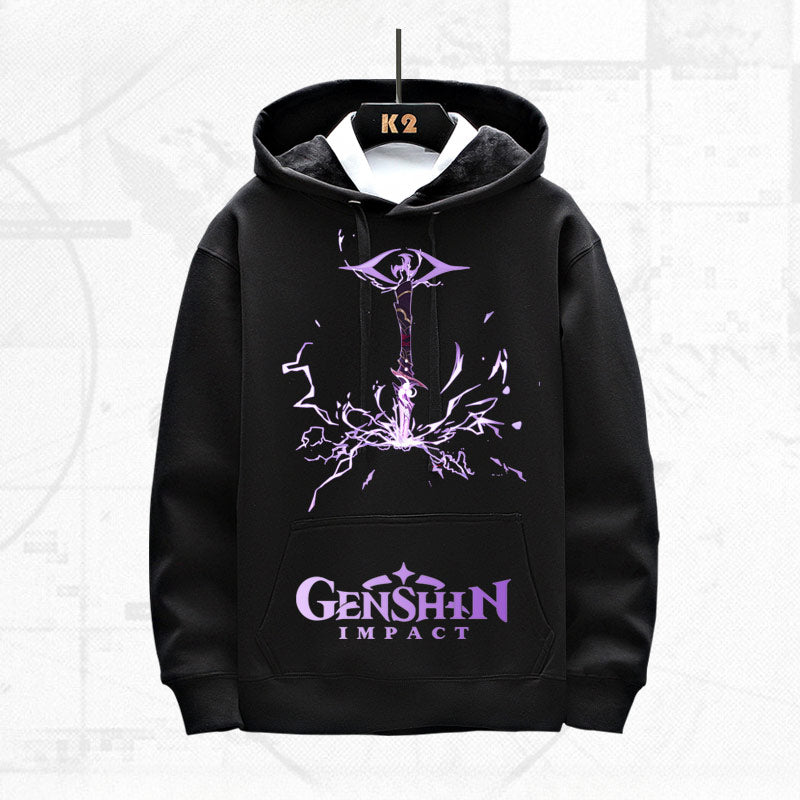 Trendy Game Graphic Printed Loose Hoodie